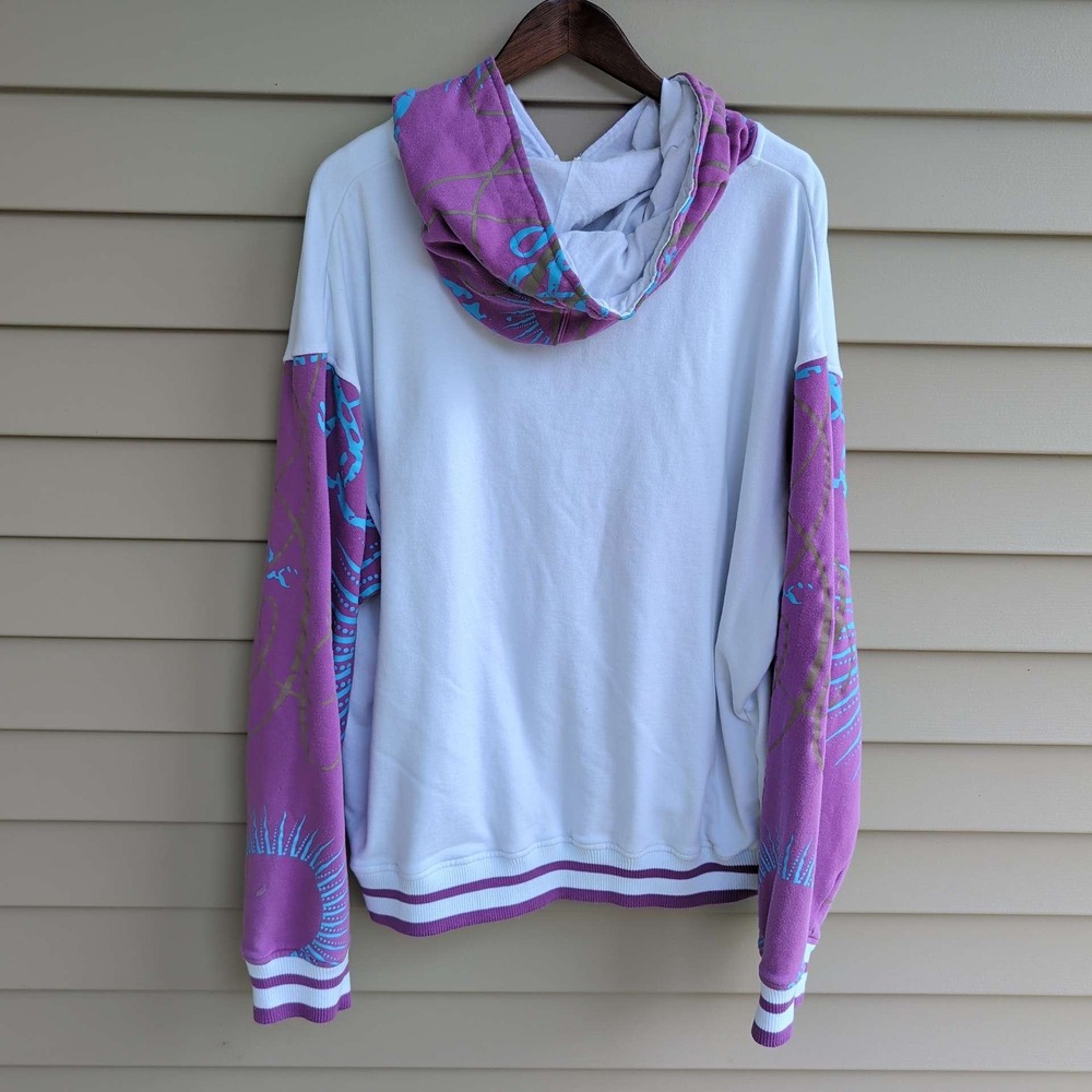 Pepsi-Cola Zip Up Hoodie Mens 3XL White Purple Graphic Print Y2K 2007 Vintage - Picture 2 of 5